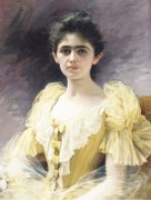 Édouard Debat-Ponsan_1847-1913_An Elegant Lady in a Yellow Dress.jpg